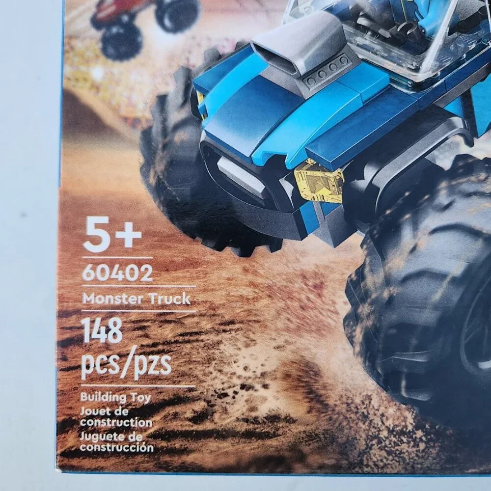 NEW LEGO CITY BLUE MONSTER TRUCK Off Road Car 60402 with Minifigure Driver 148 P